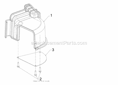 Frame Diagram and Parts List for 24A-67M4756 2017 Cub Cadet Leaf Blower / Vacuum